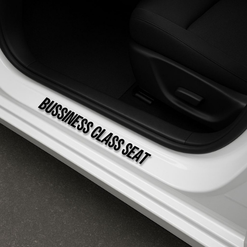 BUSSINESS CLASS SEAT- sliekšņu uzlīme