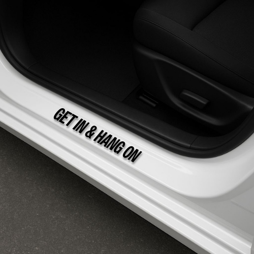 GET IN & HANG ON - sliekšņu uzlīme