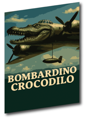 Bombardino Crocodilo uzlīme